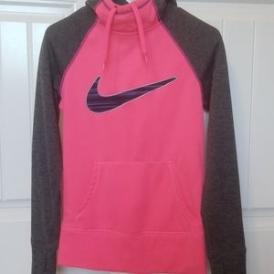 Pink & Gray Nike Hoodie